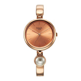 Titan Raga Power Pearls Quartz Rose Gold Dial Women’s Watch | Pearl-Detail Metal Bracelet | 2720WM01