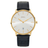 Titan Nebula Lustre 18k Gold Analog Leather Strap Watch for Men | 5064DL05