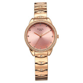 Titan Raga Showstopper Quartz Analog Round Pink Dial Women’s Watch | Rose Gold Metal Bracelet | 95281WM01