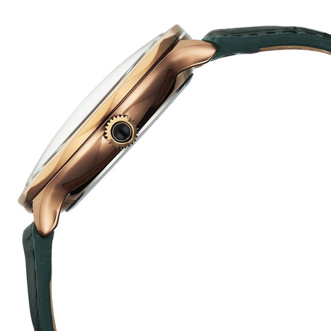 Titan Stellar Analog Sun Moon Phase Green Dial Men’s Watch – Green Leather Strap | 10028QL01