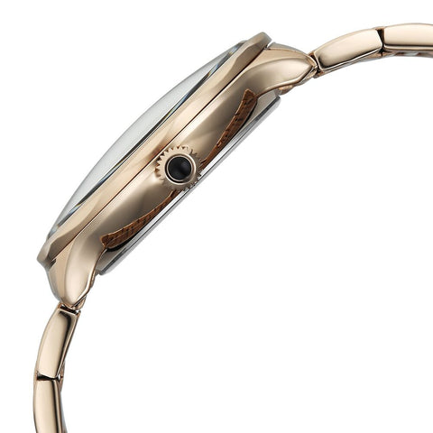 Titan Stellar Men’s Watch – Sun Moon Phase with Black Dial in Carnation Gold Stainless Steel | 10028WM01