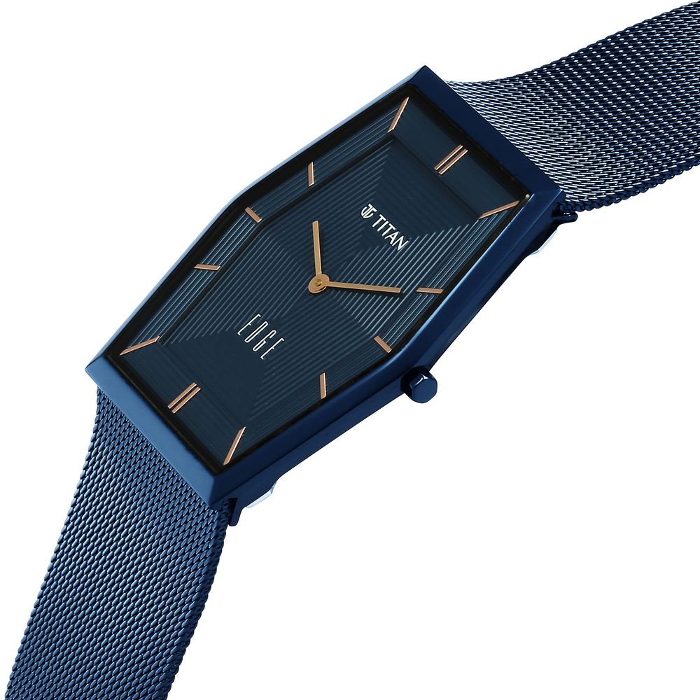 Titan Solace — Blue Stainless Steel, view 4