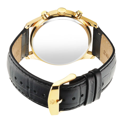 Titan Regalia Opulent Men’s Watch – Quartz Analog with Day-Date and Red Dial on Black Leather Strap | 1805YL01