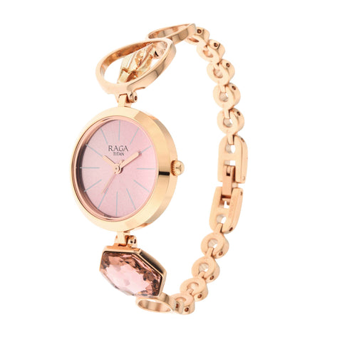 Raga Women's Grace Watch: Mother of Pearl Dial & Ornate Bracelet