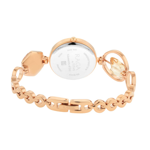 Raga Women's Grace Watch: Mother of Pearl Dial & Ornate Bracelet