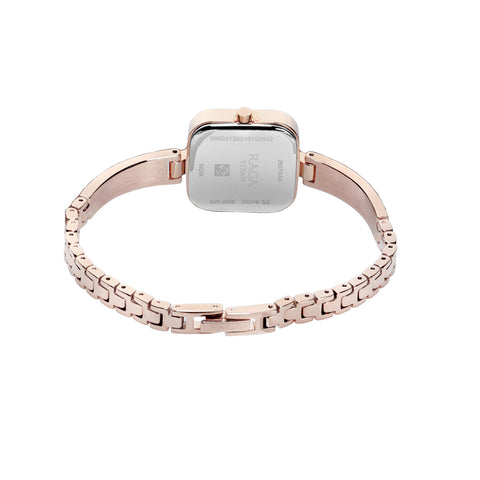 Titan Raga Viva Rose Gold Dial Women Watch With Metal Strap
