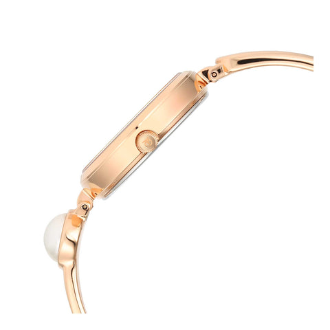 Titan Raga Power Pearls Quartz Rose Gold Dial Women’s Watch | Pearl-Detail Metal Bracelet | 2720WM01