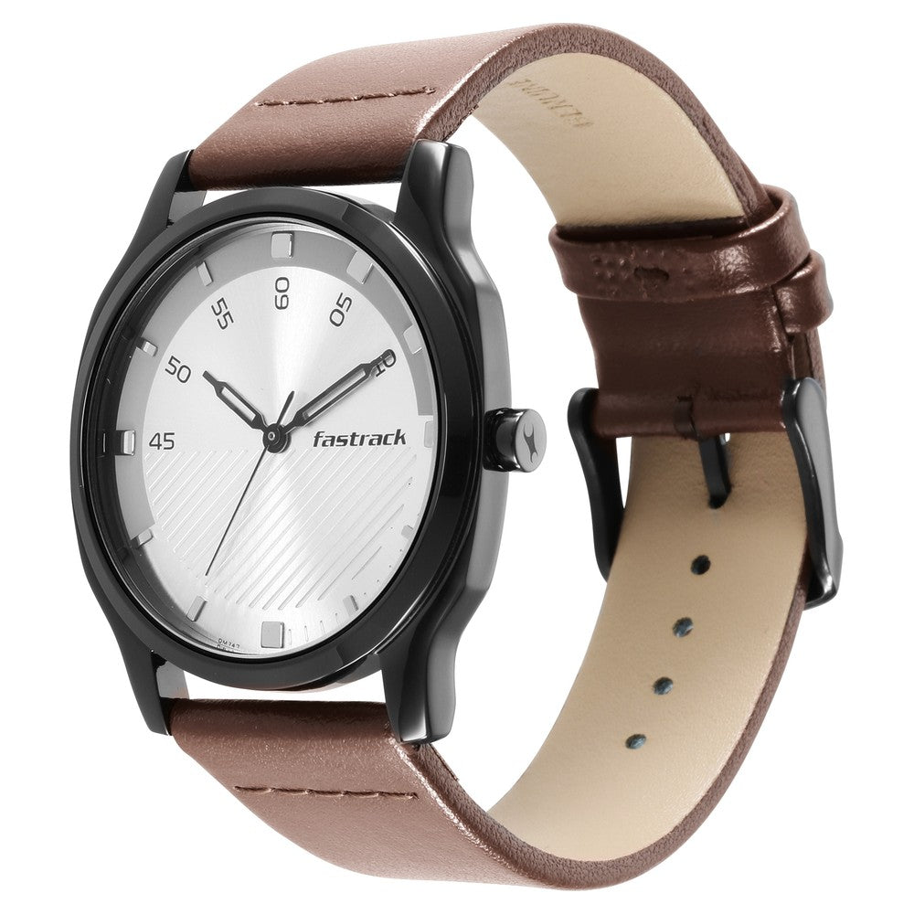 Fastrack Flux — Silver Leather, view 4