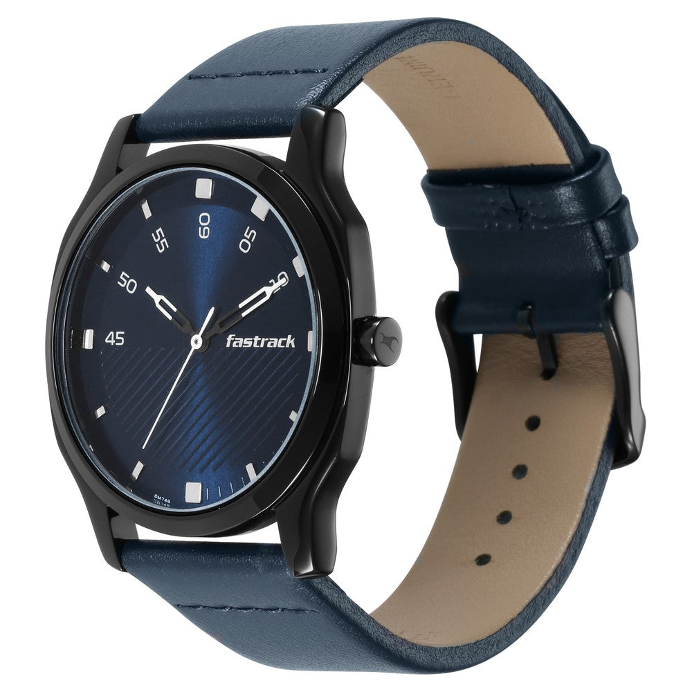 Fastrack Flux — Blue Leather, view 4
