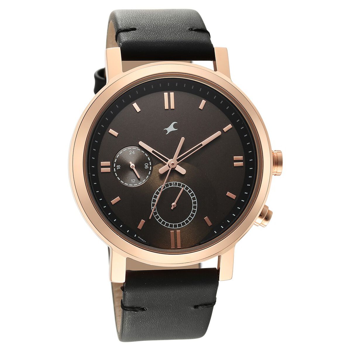 Fastrack Tick Tock Brown Dial Watch for Guys