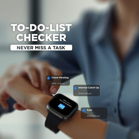 Fastrack VOX Neo Smartwatch 4.8CM Ultra Vu Display, Offline Voice Commands, Functional Crown