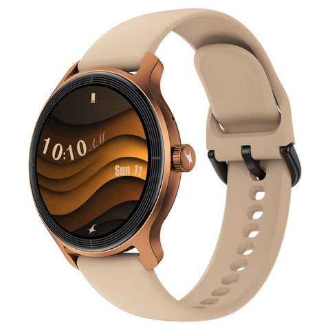 Fastrack Sleek Smartwatch 1.32" inch AMOLED Display, Sleek Design, Functional Crown, QR Hub, SpO2, HRM, IP68