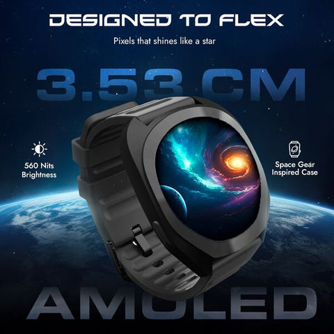 Fastrack Cosmix Smartwatch 1.32" inch AMOLED Display, Cosmic Drive Inspired Case Design, AI Watcface , AI Chat, IP68
