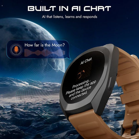 Fastrack Cosmix Smartwatch 1.32" inch AMOLED Display, Cosmic Drive Inspired Case Design, AI Watcface , AI Chat, IP68