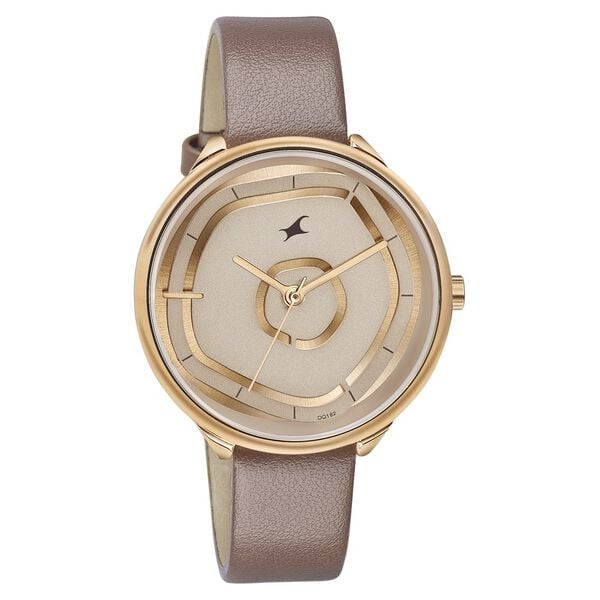 Fastrack Flux — Rose Gold Leather