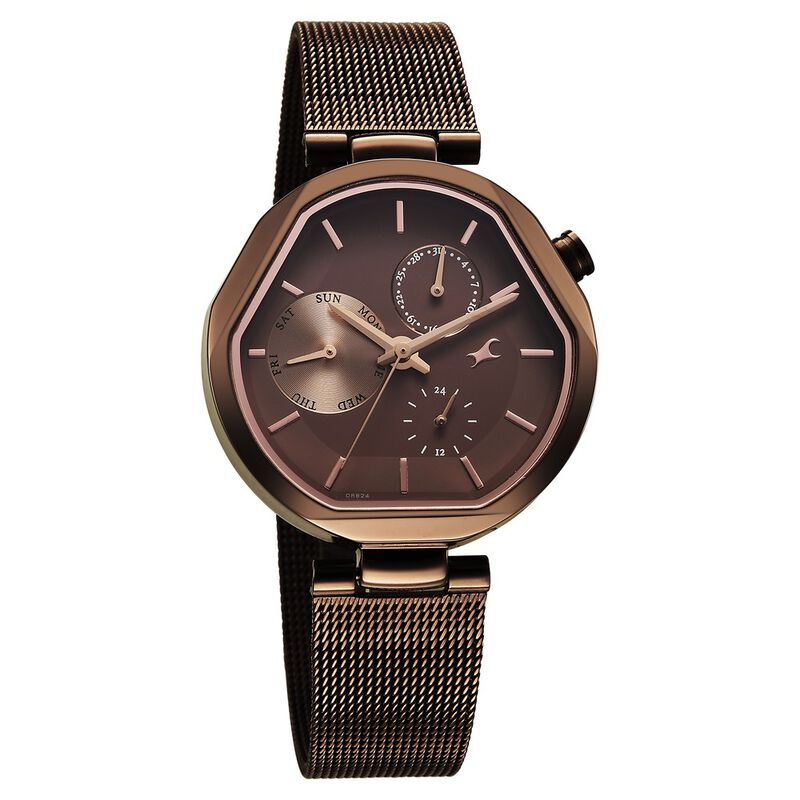 Fastrack Tempo — Brown Stainless Steel II