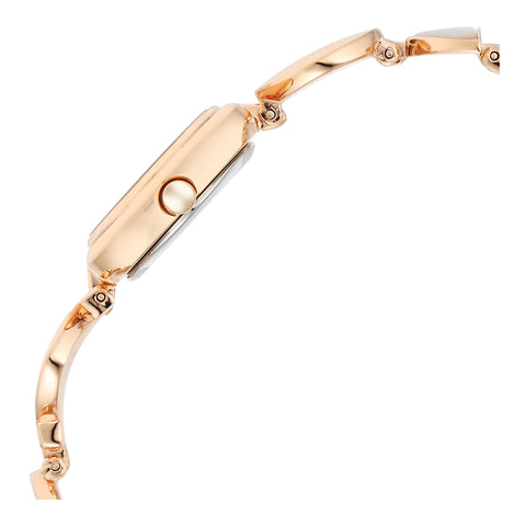 Titan Raga Power Pearls Quartz Women’s Watch – Mother-of-Pearl Dial in Rose Gold Rectangular Case | 95225WM01