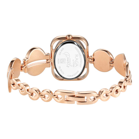 Titan Raga Power Pearls Quartz Women’s Watch – Mother-of-Pearl Dial in Rose Gold Rectangular Case | 95225WM01