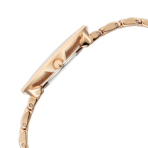 Titan Raga Glimmers Quartz Analog Mother of Pearl Dial Women’s Watch – Rose Gold Metal Bracelet | 95336WM01
