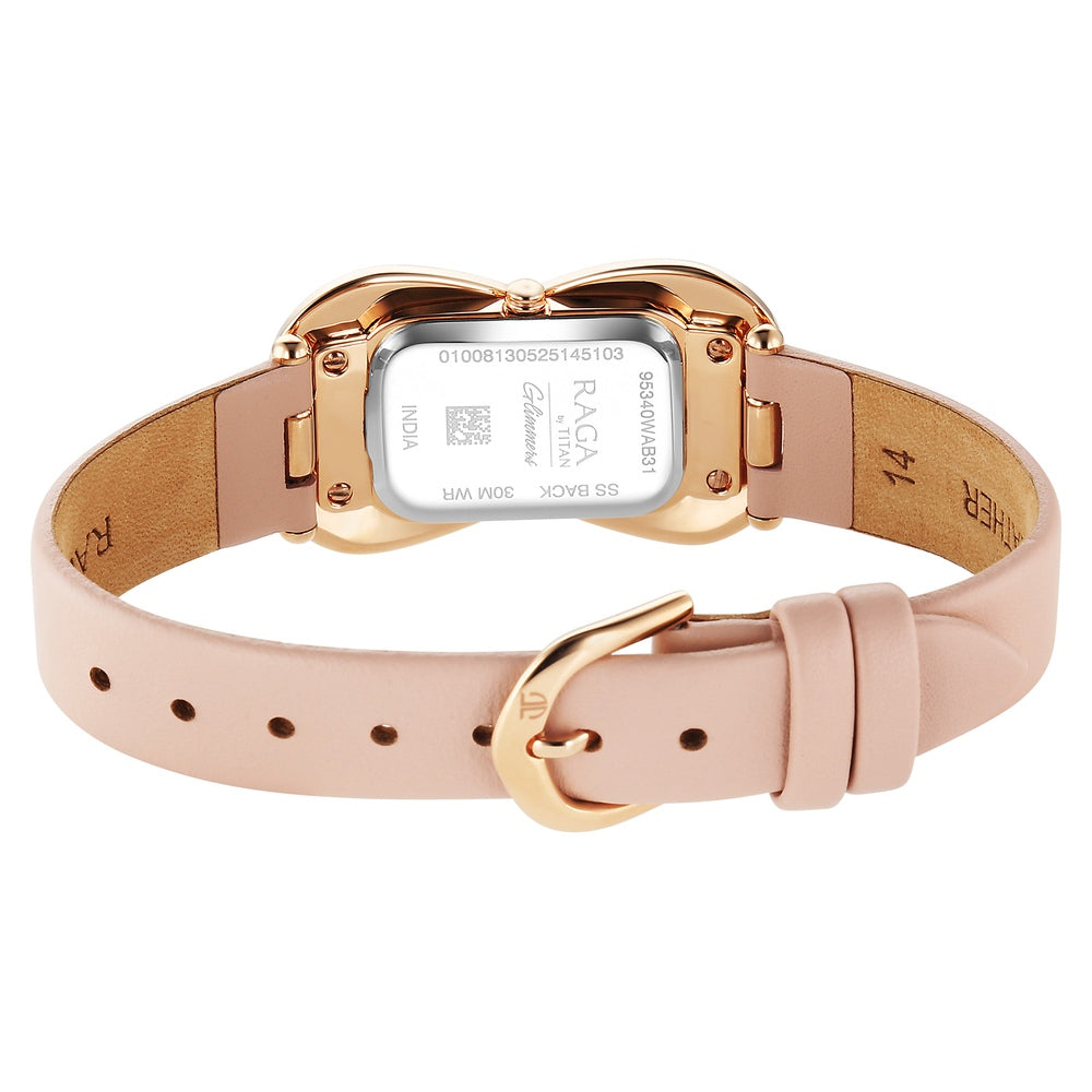Titan Raga Lumen — Mother of Pearl Leather, view 6